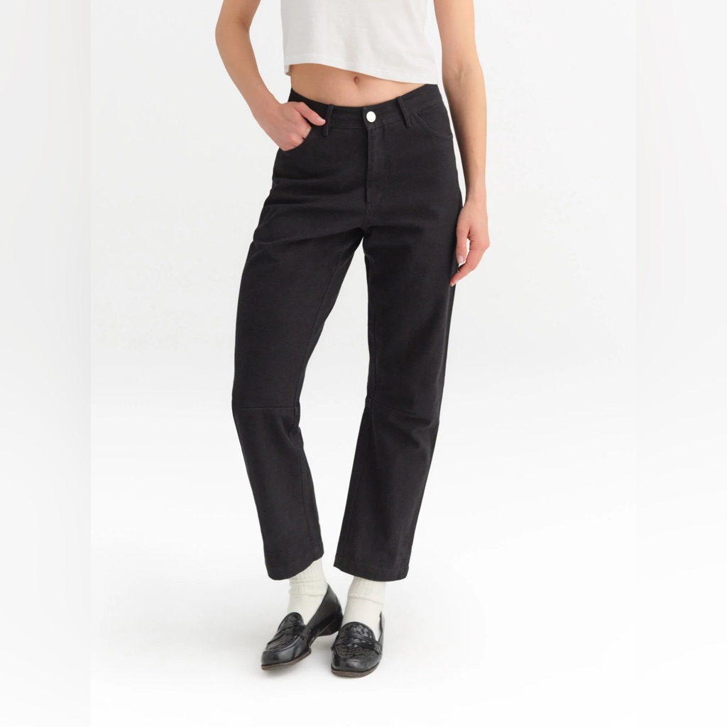 Mate The Label Black Straight Leg Women's Jeans
